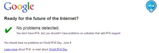 World IPv6 Day: Google IPv6 Test Flight