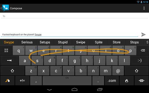 samsung swype keyboard s9