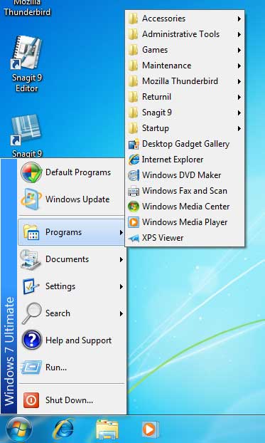 windows 7 start menu change to classic