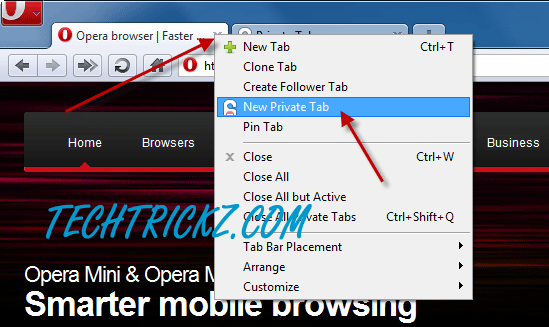 Opera-private-tab
