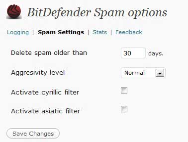 Bitdefender-spamfilter