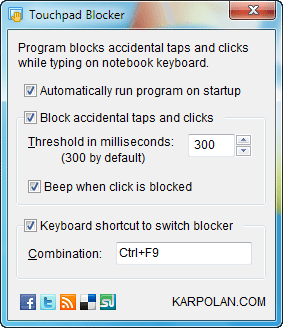 Touchpad-blocker