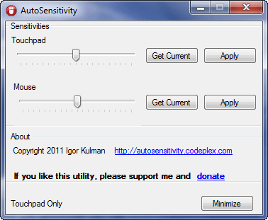 Auto-sensityvity