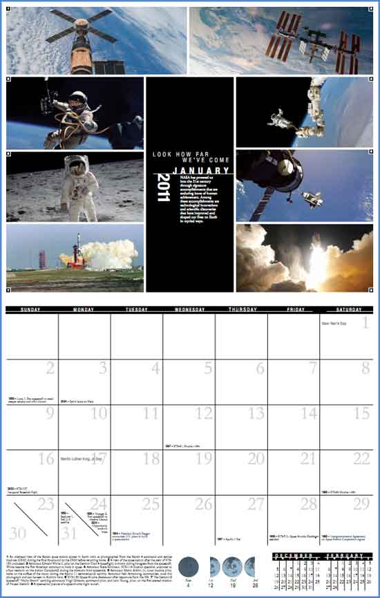 NASA International Space Station Calendar