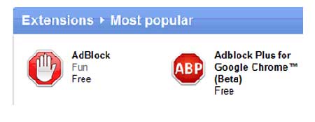 adblock plus google chrome webstore