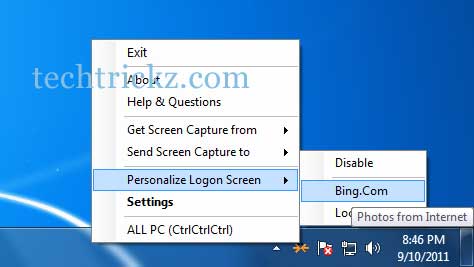 Bing-image-as-logon-screen