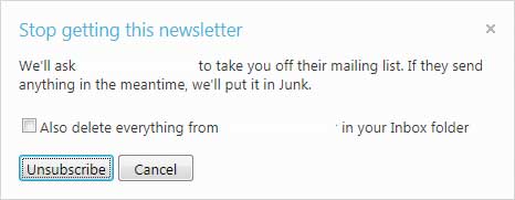 Hotmail Unsubscribe