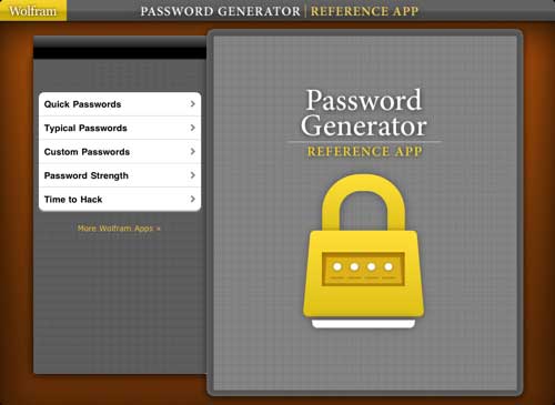 Wolfram-Password-generator