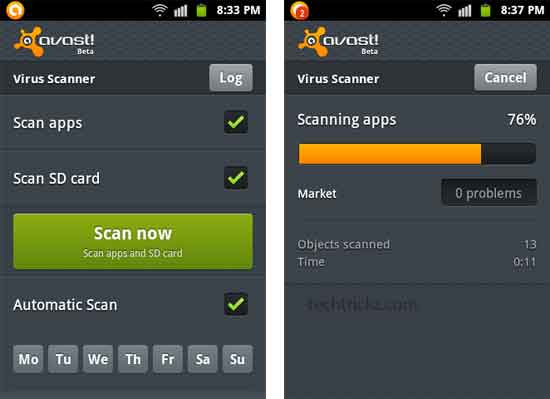 disable avast mobile security