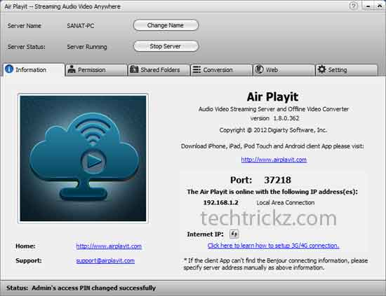 Air-Playit for Android