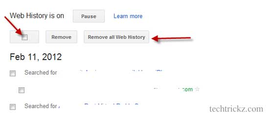 Google-Web-history