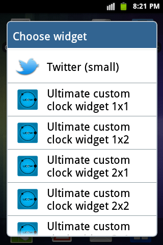 Android-clock-widget-option-2
