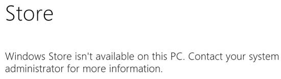 Windows-App-Store-Disabled