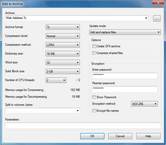 7Zip-compression-and-encryption