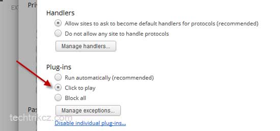 Chrome-Settings