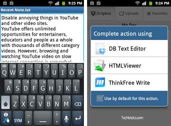 download db text editor android