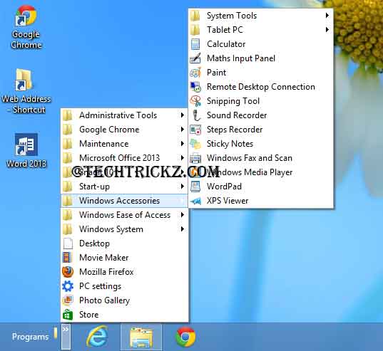 classic windows 8 start menu