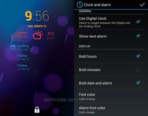 CyanogenMode-cLock-Widget