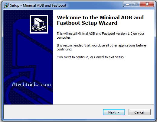 minimal adb fastboot v1.1.3 setup zip