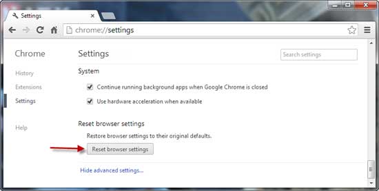 Chrome-Settings