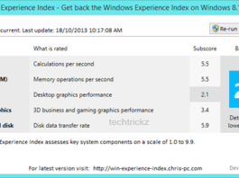 Windows-Experiance-Index