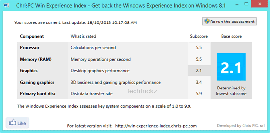 Windows-Experiance-Index