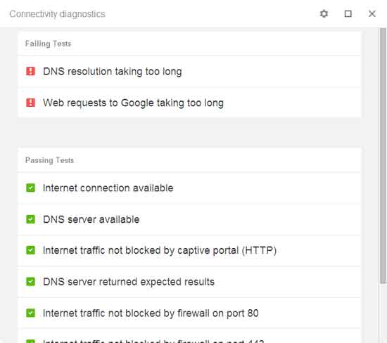 Chrome-Connectivity-Diagnostics-Result