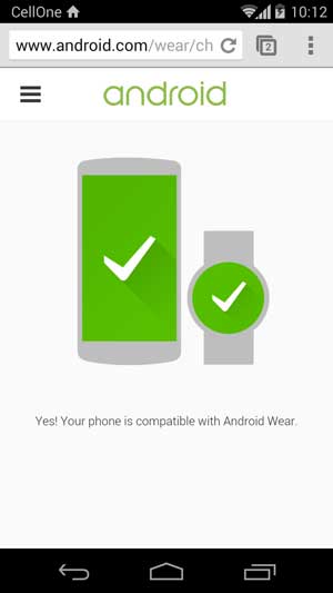 android wear check