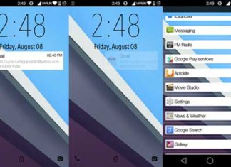 Android L Lockscreen