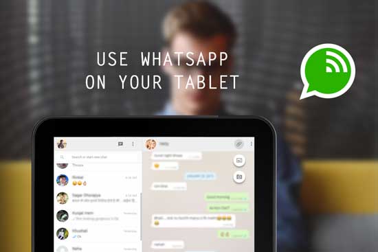 how does whatsapp work on a tablet