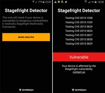 Stagefright-detector