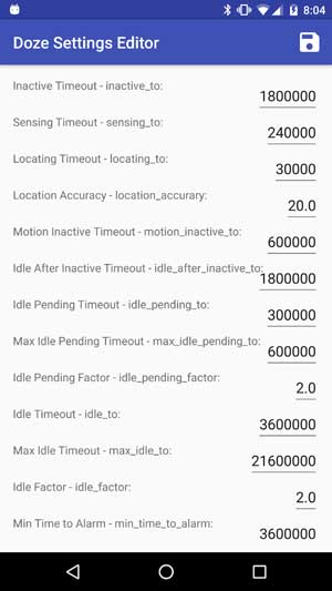 doze-settings-editor