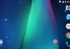 home screen in landscape mode