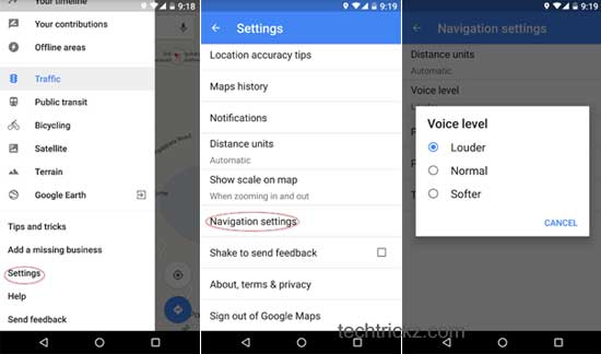 increase-Google-maps-navigation-voice-level