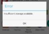 insufficiant-storage-available