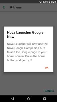 Nova-Google-Companion-app