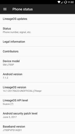 Galaxy-J7-LineageOS-14.1