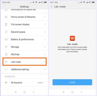 MIUI-Lite-Mode