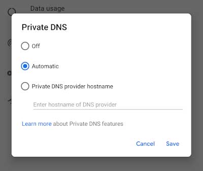 Android-P-Private-DNS