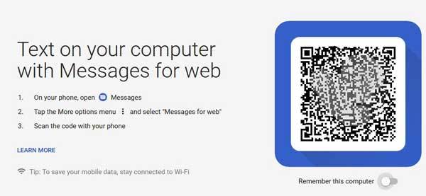 Android-Messages-for web