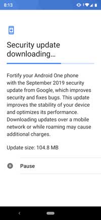 September 2016 security update hits Xiaomi Mi A3