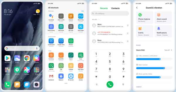 Xiaomi MIUI 11 minimalistic design