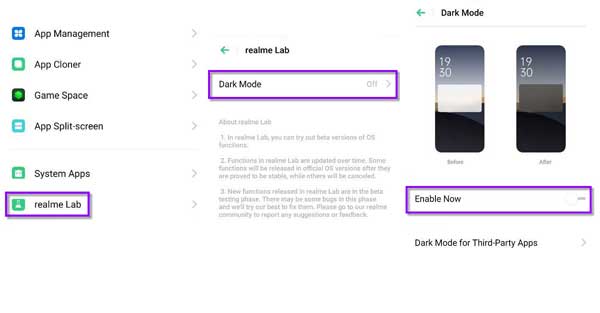 enable-dark-mode-on-realme-phone