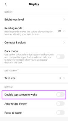 enable double tap to wake on redmi note 8