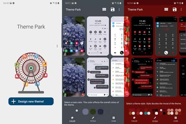 Make your theme with Samsung Theme Park