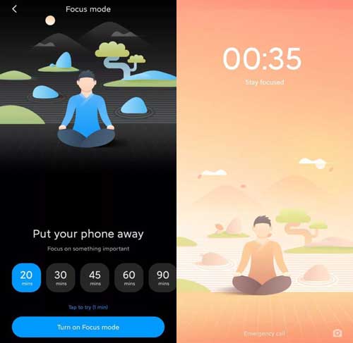 MIUI 11 Focus Mode on all Xiaomi phones