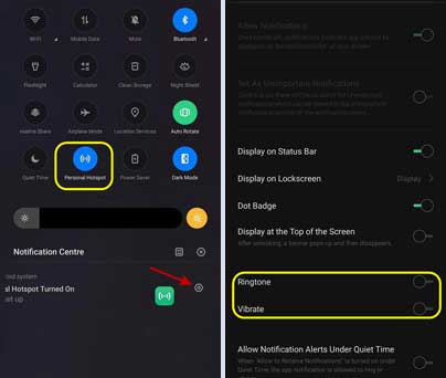 Turn off hotspot continues notification bug on realme 2 pro