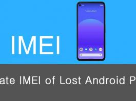 Locate IIMEI of lost Android pone