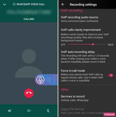 Record WhatsApp calls on Android