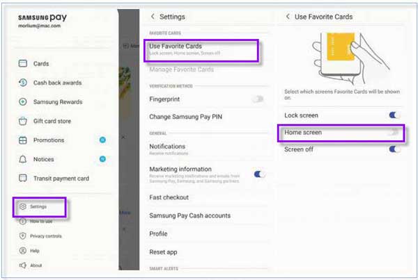 Remove samsung Pay shortcut from Galaxy s20